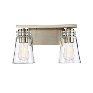 Savoy house 8-2148-2-127 Brannon 2 Light Noble Brass Bath Bar 
