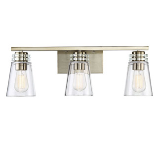 Savoy house 8-2148-3-127 Brannon 3 Light Noble Brass Bath Bar 