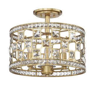 Savoy house 6-842-3-33 Clarion 3 Light Crystal Semi-Flush потолочный светильник