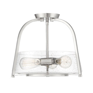 Savoy house 6-2183-3-SN Dash 3 Light Satin Nickel Semi Flush Mount 