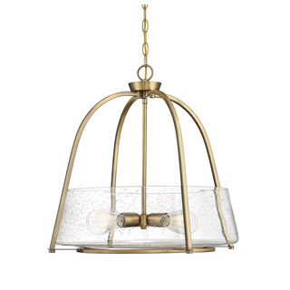 Savoy house 7-2181-4-322 Dash 4 Light Warm Brass Pendant 