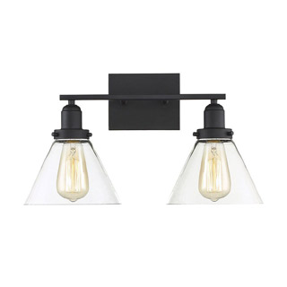 Savoy house 8-9130-2-BK Drake 2 Light Bath Bar 