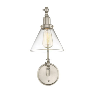 Savoy house 9-9131CP-1-SN Drake 1 Light Adjustable Sconce 