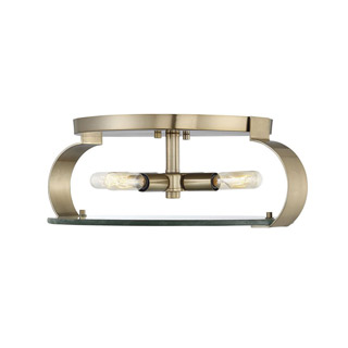 Savoy house 6-2158-16-127 Drummond 16-inch Noble Brass Flush Mount 