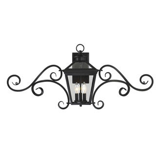 Savoy house 5-143-BK Ellijay 9" Steel Wall Lantern w/Mustache настенный светильник
