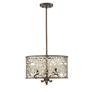 Savoy house 6-1913-3-152 Erhardt 3 Light Convertible Semi Flush/Pendant 