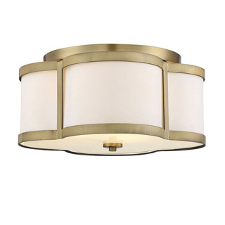 Savoy house 6-2706-3-322 Lacey 3 Light Warm Brass Semi Flush 