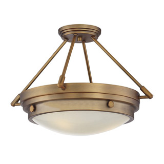 Savoy house 6-3351-3-322 Lucerne 3 Light Semi-Flush 