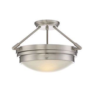 Savoy house 6-3352-2-SN Lucerne 2 Light Semi-Flush 