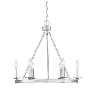 Savoy house 1-307-6-SN Middleton 6 Light Chandelier 