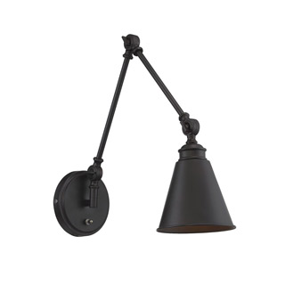 Savoy house 9-961CP-1-13 Morland 1 Light Adjustable Sconce with Plug 