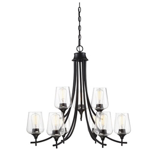 Savoy house 1-4033-9-BK Octave 9 Light Black Chandelier 