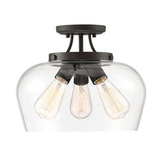 Savoy house 6-4035-3-13 Octave 3 Light Semi Flush 