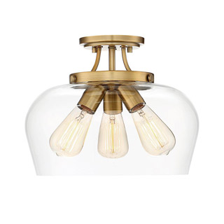 Savoy house 6-4035-3-322 Octave 3 Light Semi Flush 