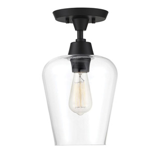 Savoy house 6-4037-1-BK Octave 1 Light Semi-Flush 