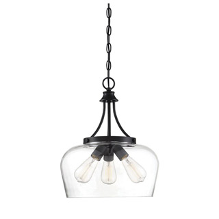 Savoy house 7-4034-3-BK Octave 3 Light Black Pendant 