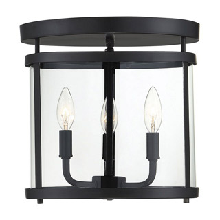 Savoy house 6-1043-3-BK Penrose 3 Light Flush Mount 