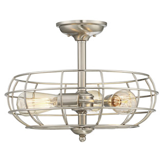 Savoy house 1-8075-3-SN Scout 3 Light Semi-Flush потолочный светильник