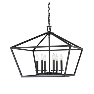 Savoy house 3-325-6-89 Townsend 6 Light Black Lantern 