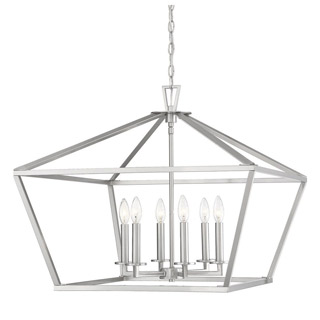 Savoy house 3-325-6-SN Townsend 6 Light Satin Nickel Lantern 
