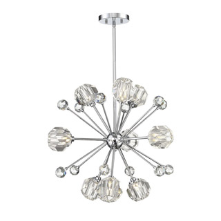 Savoy house 7-2144-9-11 Urbain 9 Light Polished Nickel Pendant 