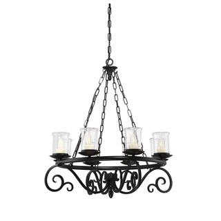 Savoy house 1-1120-8-BK Welch 8 Light Outdoor Chandelier люстра
