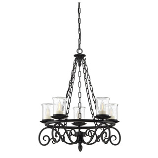 Savoy house 1-1121-5-BK Welch 5 Light Outdoor Chandelier люстра