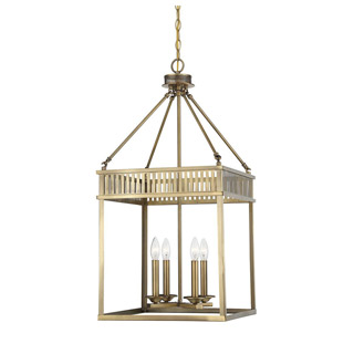 Savoy house 3-3104-4-322 William 4-Light Warm Brass Lantern 