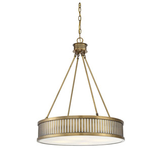 Savoy house 7-3103-4-322 William 4 Light Warm Brass Pendant 