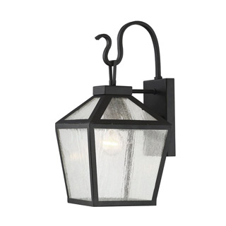 Savoy house 5-100-BK Woodstock 1 Light Outdoor Wall Lantern 