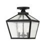 Иконка Savoy house 5-105-BK Woodstock 3 Light Outdoor Flush Mount Lantern 