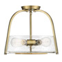 Иконка Savoy house 6-2183-3-322 Dash 3 Light Warm Brass Semi Flush Mount 