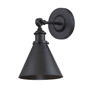 Иконка Savoy house 9-0901-1-89 Glenn 1 Light Black Wall Sconce 